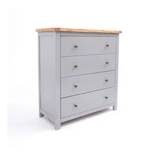 Mirano 4 Drawer Chest of Drawers Brass Knob