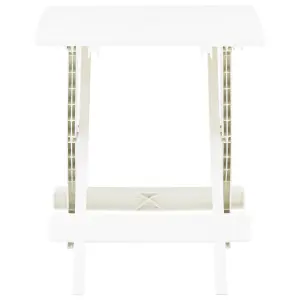 Berkfield Folding Garden Table White 45x43x50 cm Plastic