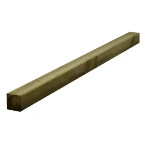 PACK OF 5 (Total 5 Units) - 47mm x 50mm Sawn Softwood Carcassing Treated Green Timber - 3600mm Length