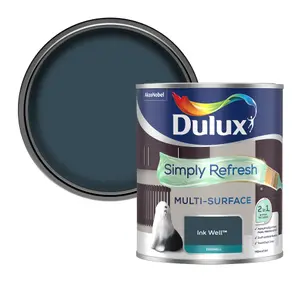 Dulux Simply Refresh Ink Well Eggshell Multi-surface Emulsion paint, 750ml