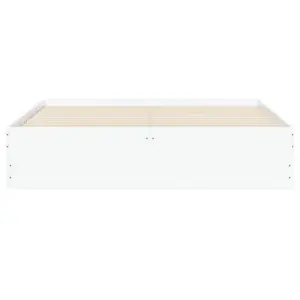 Berkfield Bed Frame with Drawers without Mattress White 150x200 cm King Size