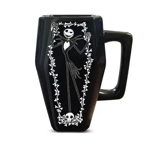 The Nightmare Before Christmas Coffin 500ml Mug Black/White (One Size)