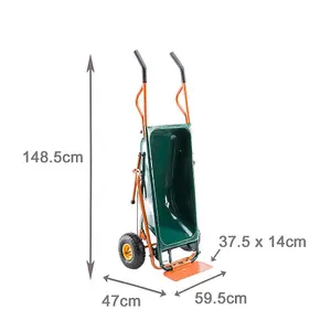 7 in 1 Multi-Functional Wheelbarrow, Handtruck & Garden Trolley Cart