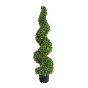 Blooming Artificial - 150cm / 5ft Faux Cedar Spiral