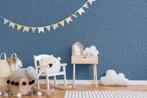 SK Filson Blue Twinkle Twinkle Stars Wallpaper