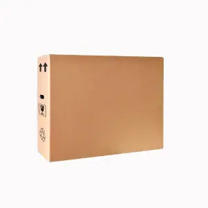 Up to 24" inch TV Removal Cardboard Moving Box with Bubblewrap