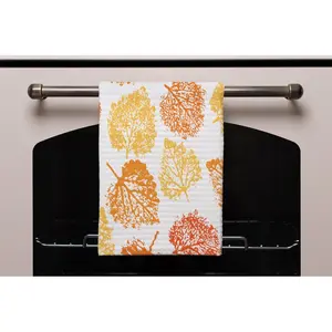 Cotton Floral Tea Towel Kitchen Towel (Set of 3)