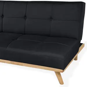 Beliani Traditional Sofa Bed FROYA Black