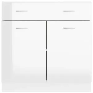 81.5cm Kitchen Pantry High Gloss White