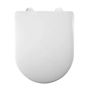 Roper Rhodes D Shaped Soft Close Toilet Seat - Top Fix Quick Release Easy Clean