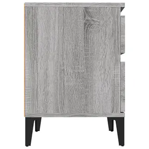 Berkfield Bedside Cabinets 2 pcs Grey Sonoma 40x35x50 cm