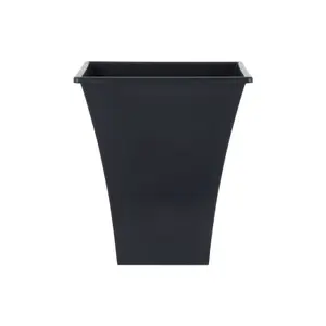 Wham Set 4 Metallica 28cm Square Plastic Planter Slate