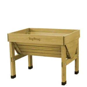 VegTrug Raised Wooden Planter Small Classic Natural