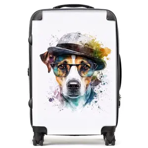 Jack Russell Dog Splashart Suitcase - Medium