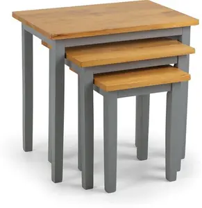 Elvina 3 Piece Nest Of Tables Andover Mills Colour: Oak/Grey