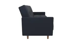 Andora sprung sofa bed in fabric navy blue