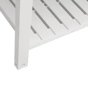 Berkfield Garden Raised Bed White 110x45x79 cm Polypropylene