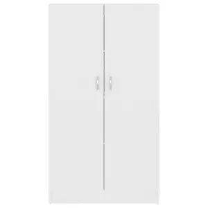 Berkfield Book Cabinet White 82.5x30.5x150 cm Engineered Wood