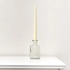 Melody Maison Clear Glass Bottle Vase - 12cm