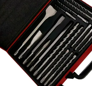 Lumberjack TRADE 17Pc SDS Plus Drill Bit & Chisel Set in Metal Storage Case