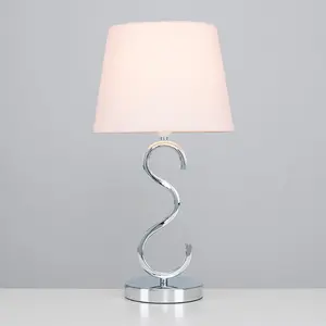 Champagne 48.5cm Table Lamp Pink / No