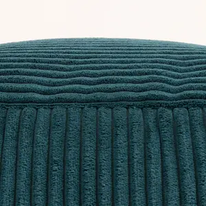 icon Theo Corduroy Bean Bag Pouffe Teal Green Footstool Bean Bags