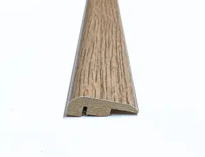 Laminate Wood Flooring MDF End Edge Threshold Trim Long 2.4m Length Strip - New York Oak