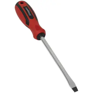 High-Quality 8 x 150mm Slotted Screwdriver with Soft Grip Handle and Chrome Vanadium Shaft