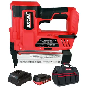 Excel 18V Cordless Second Fix Nailer with 1 x 2.0Ah Battery, Charger & Bag EXL592B