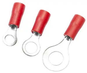 Metal & silicone Red Crimp, Pack of 12