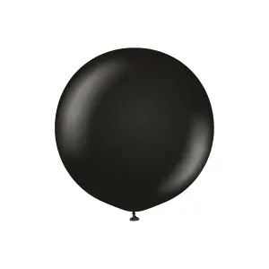 Kalisan Standard Latex Balloons (Pack of 2) Black (One Size)