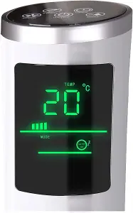 ECASA Oscillating Electric Tower Fan With Remote 40 Inch Touch Control Digital Display White