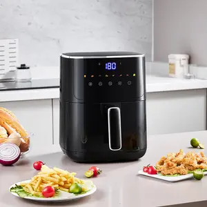 4.7L Air Fryer with Touch Screen Black