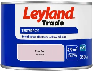 Leyland Trade Vinyl Matt Walls & Ceilings Emulsion Paint Pink Pail (PPG1050-2) 350ml Tester