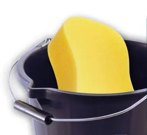 10x Plastic Builders Bucket With Handle Large 3 Gallon Mixing Car Cleaning Bucket