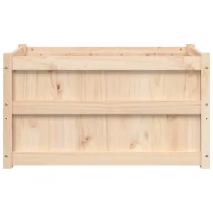 Berkfield Garden Planter 90x50x50 cm Solid Wood Pine