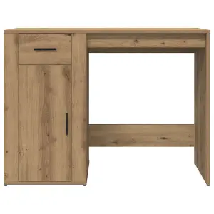 Berkfield Desk Artisan Oak 100x49x75 cm Engineered Wood