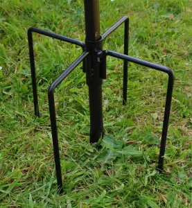 Metal Complete Bird Feeding Station with 4 Large Feeders & Stabiliser Stand