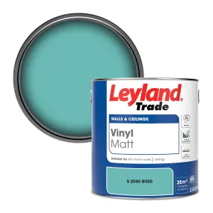 Leyland Trade Vinyl Matt Walls & Ceilings Emulsion Paint (S 2040-B50G) 2.5L