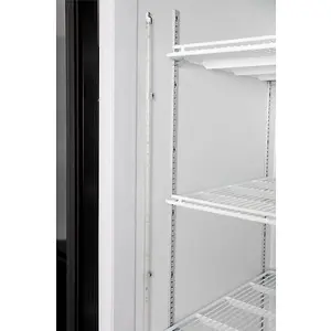 Contender 1045L Commercial Double Hinged Glass Door Fridge