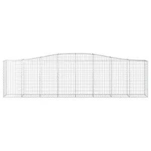 Berkfield Arched Gabion Baskets 20 pcs 400x50x100/120 cm Galvanised Iron