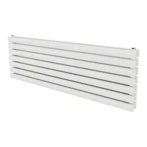 Agadon Neo Duplex Horizontal Designer Radiator 410 x 1200 mm White - 3034 BTU - 10 Years Guarantee