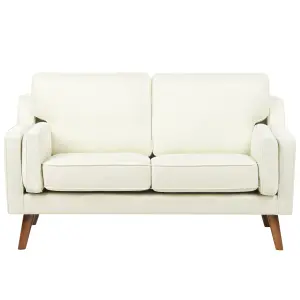 2 Seater Fabric Sofa Off-White LOKKA