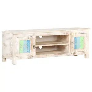 Berkfield TV Cabinet 120x30x40 cm Rough Acacia Wood