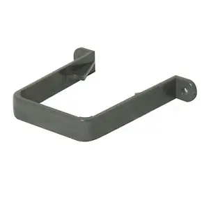 FloPlast Anthracite grey Square Gutter clip (Dia)65mm