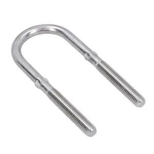 M10 40mm x 122mm U-Bolt / N-Bolt Stainless Steel Marine Grade Boat Trailer 2 Pack