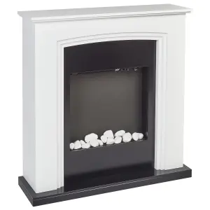 Electric Fireplace Heater NYIRI White