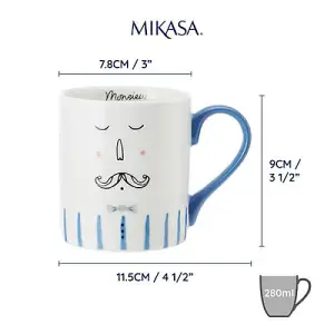 Mikasa Monsieur 280ml Straight-Sided Mug