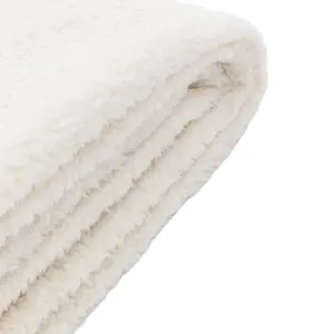 Gallery™ Cream Teddy Fleece Throw