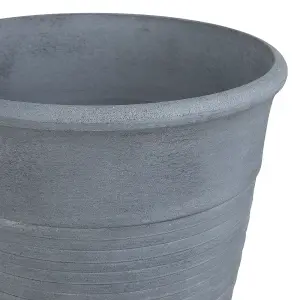 Set of 2 Plant Pots 43 cm Grey KATALIMA